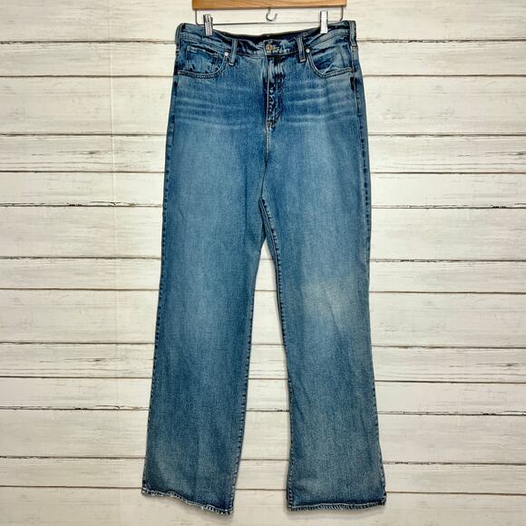 Silver Jeans Highly Desirable Wide Leg Trouser Stretch Denim Jeans Size 33 - Picture 1 of 11